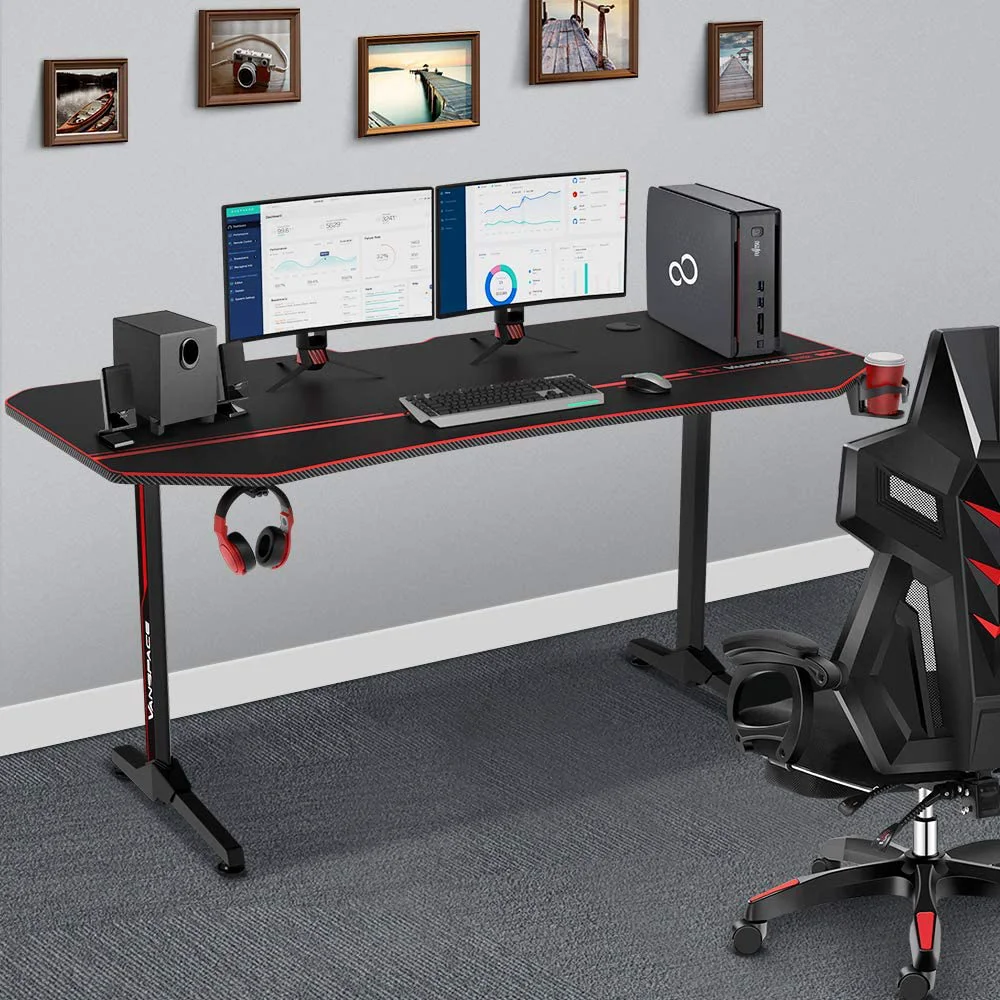 Genuine Large Ergonomic Home Gaming Computer Table Desk 63 in Specialty
