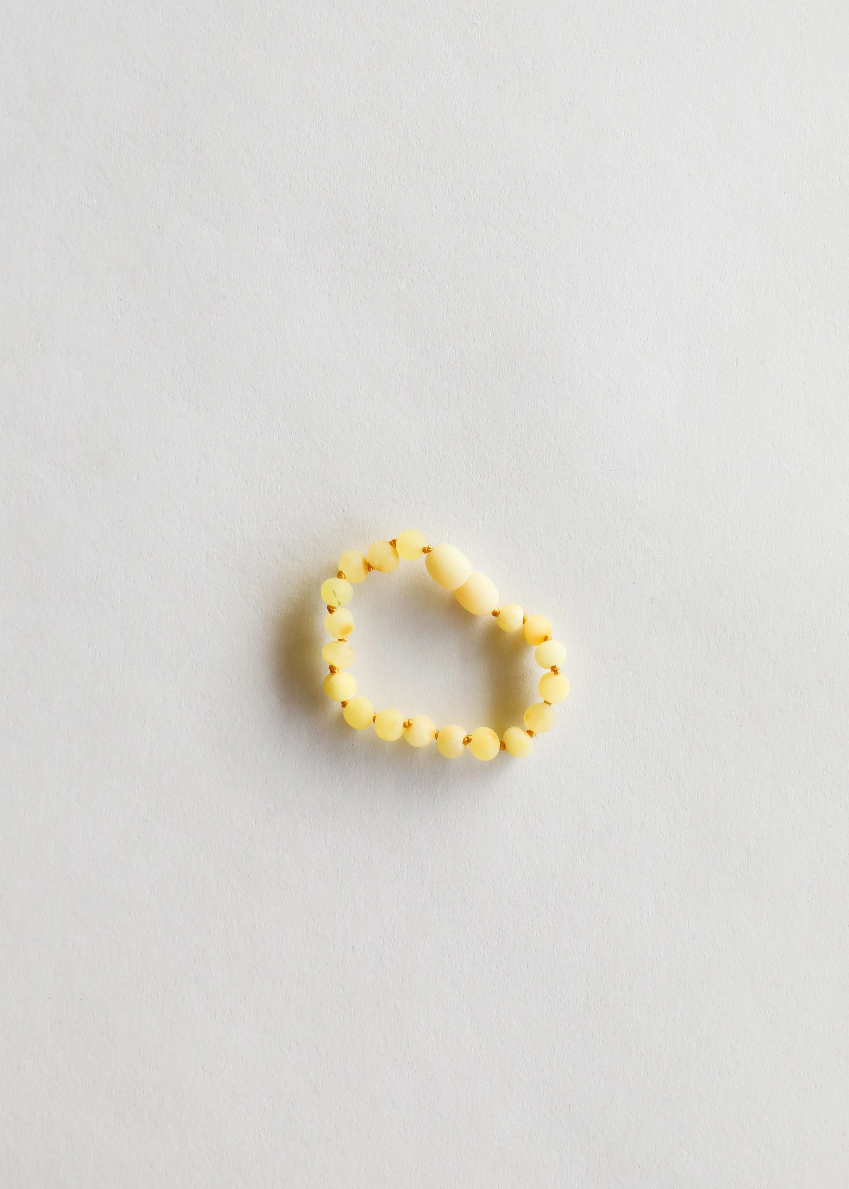 Unique Raw Butterscotch Baltic Amber Anklet or Bracelet Recyclable