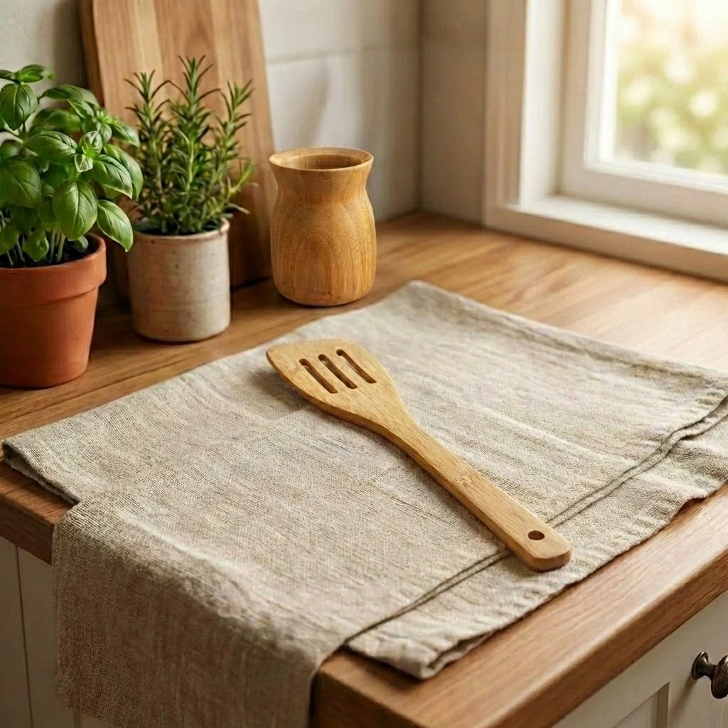 World-Class Bamboo Slanted Spatula Relaxed
