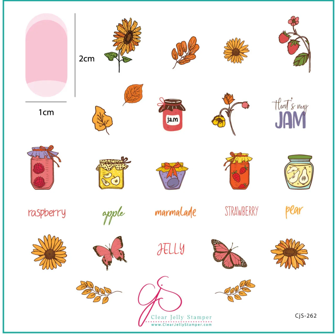 Outstanding That's My Jam CjS-262 - CJS Medium Stamping Plate Casual