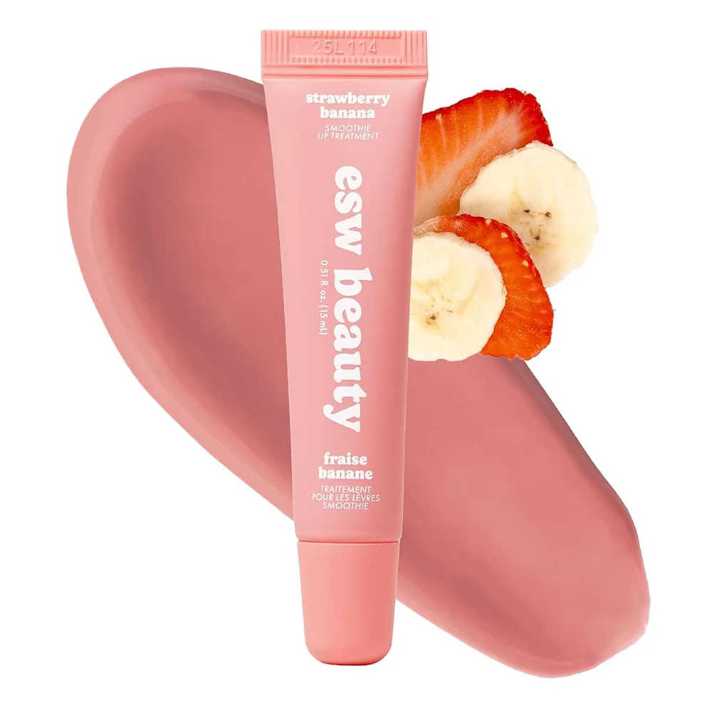 Consistent Esw Beauty Strawberry Banana Smoothie Lip Treatment for Intense Hydration and Dryness Prevention 1Ea Professional