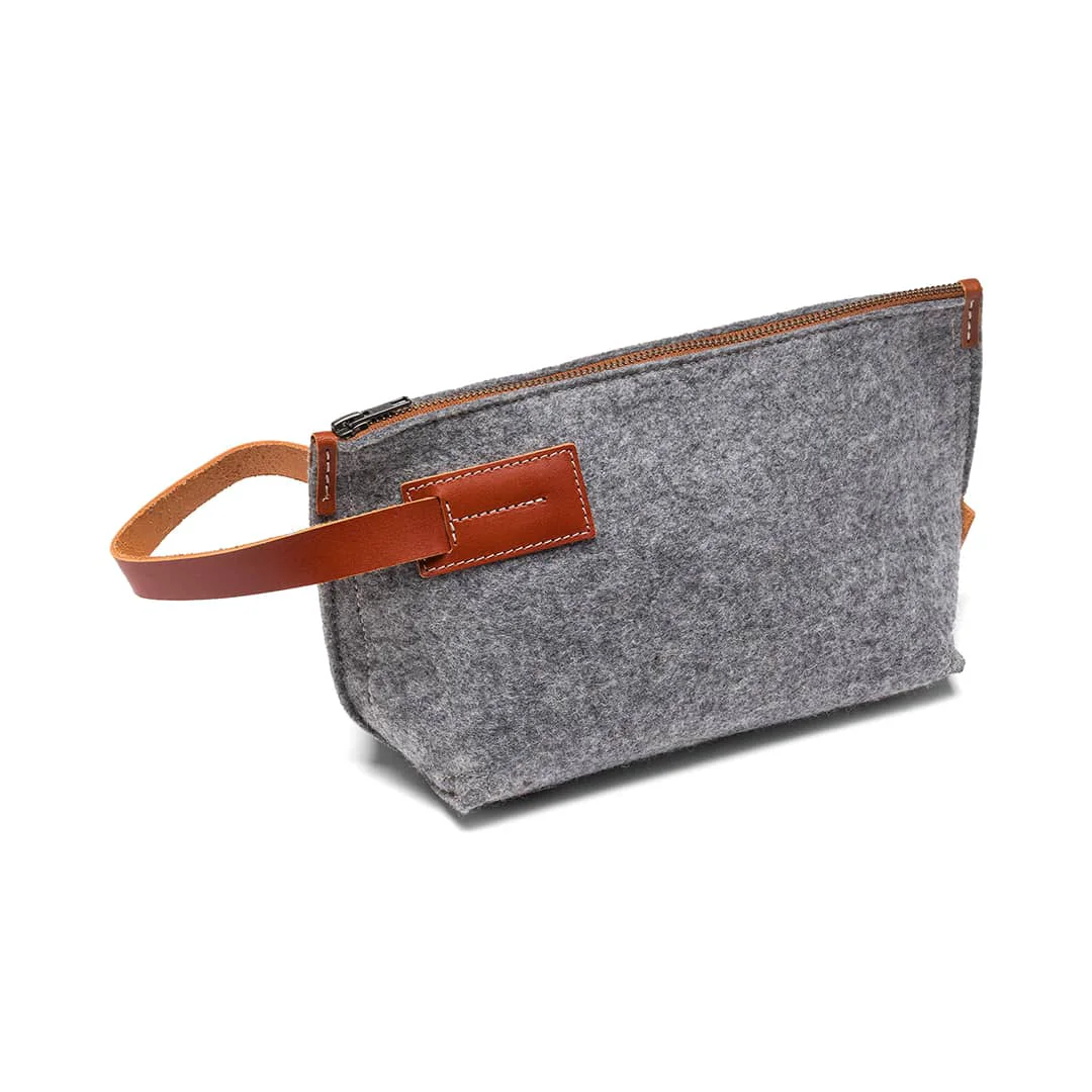Practical Felt and Leather Travel KitKyrgies Natural Wool Felt Travel Kit Your Companion on Adventurous Journeys Excellent