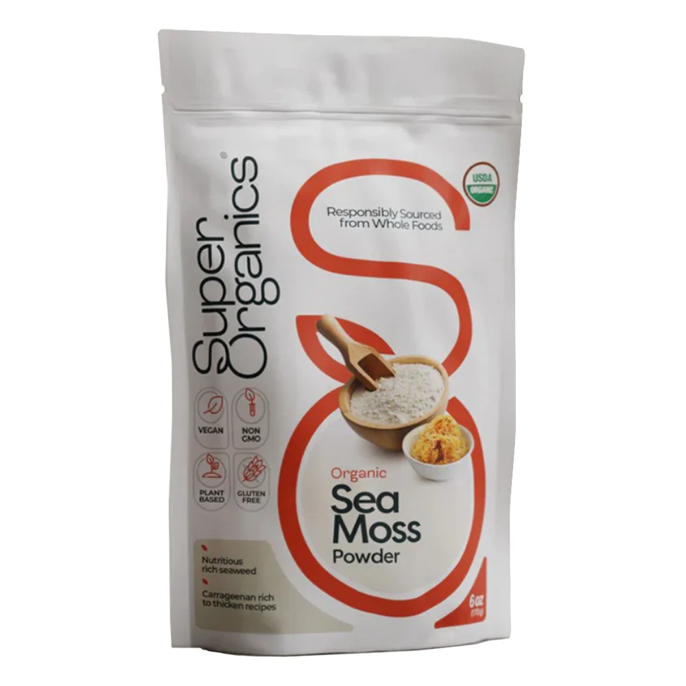 Trusted Super Organics Sea Moss Powder for Nutritional Support 6Oz 170g Traditional