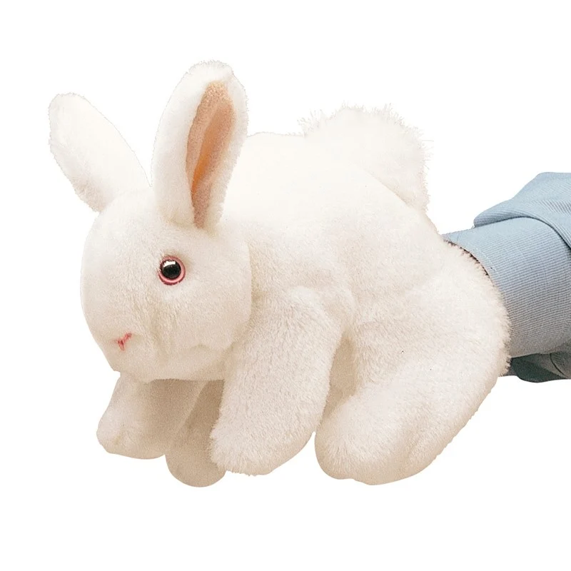 Powerful White Bunny Rabbit Puppet Genuine