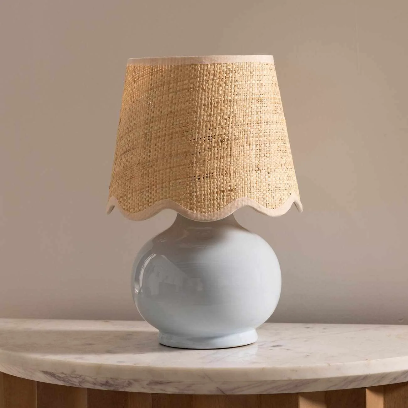 Specialty Tocae Blue Solid Ceramic Table Lamp Official