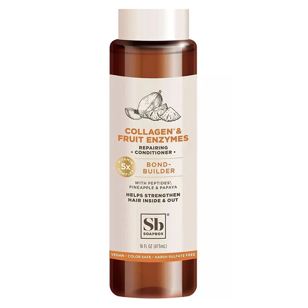Authentic Soapbox Collagen and Fruit Enzymes Bond Builder Repairing Conditioner Strengthening Hair 16Oz 473ml Exclusive