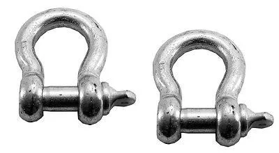 Versatile 2 Piece Pack 3 4 Steel Bow Shackle Clevis Screw Pins Anchor Hook Point Pin Reliable