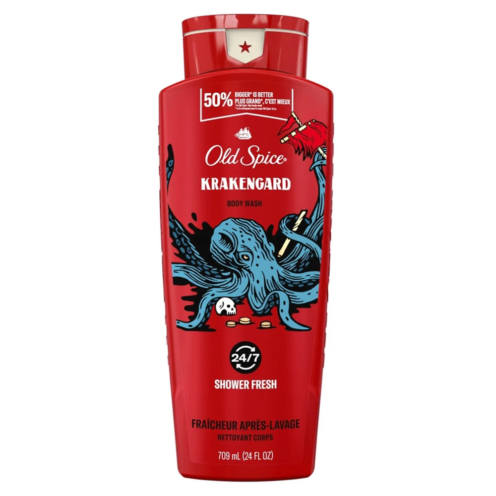 Consistent Old Spice Krakengard Deep Ocean Scent Body Wash for Men 24Oz 709ml High-End