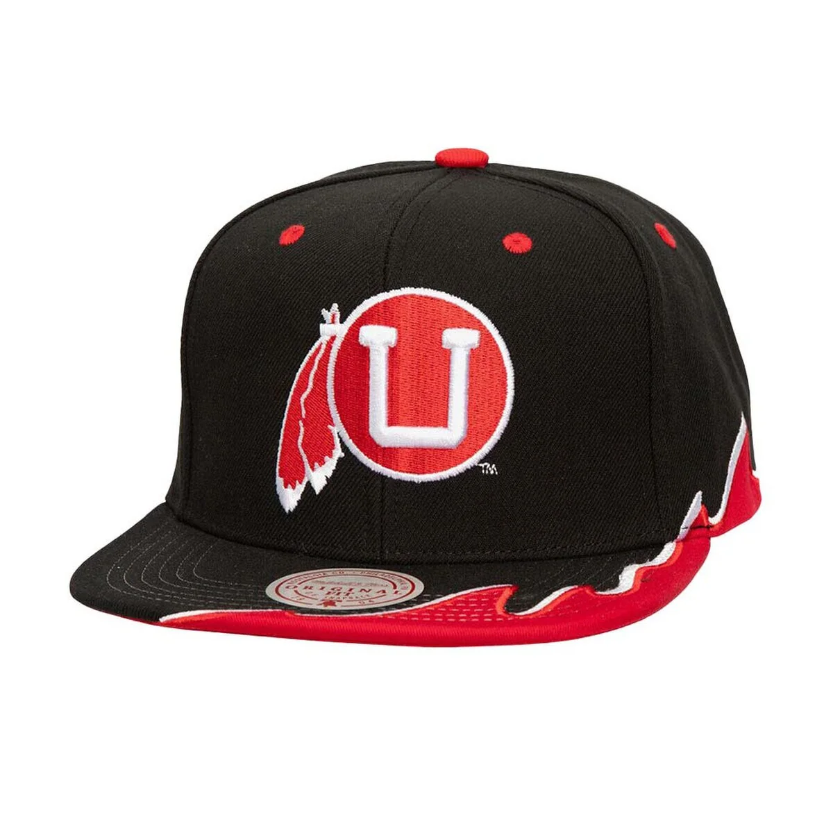 Consistent Mitchell Ness Men's Ncaa Rising Tide Snapback V Utah Utes Snapback Caps Responsible