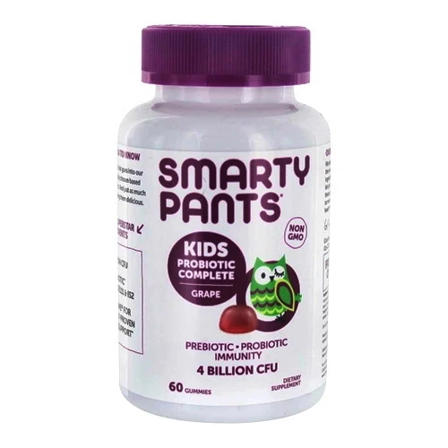 Contemporary SmartyPants Kids Probiotic Complete Grape 4 Billion CFU Supplement Gummies 60 Ea Versatile