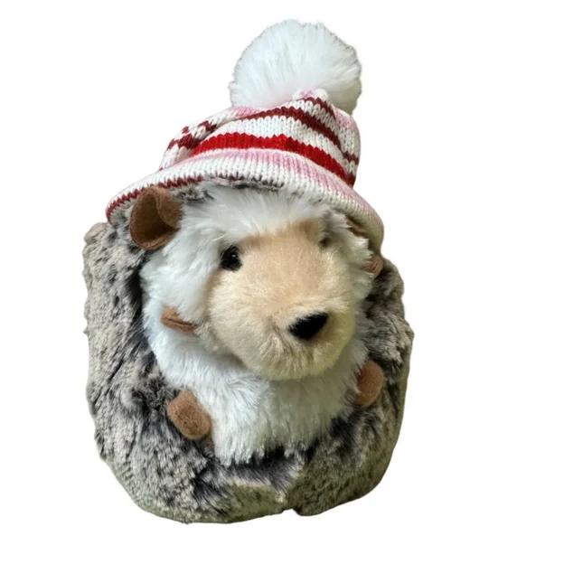 Secure Hedgehog Spunky in Winter Hat Green