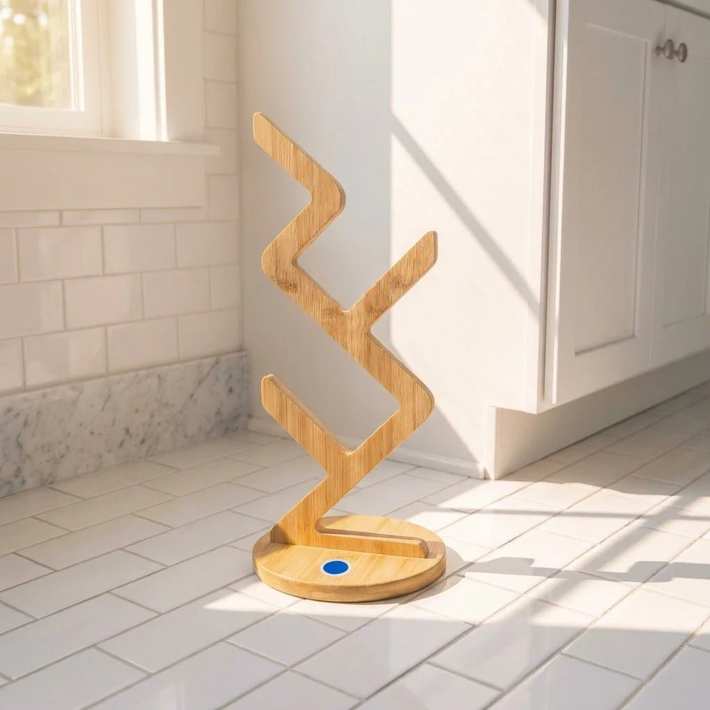 Easy-to-Use Bamboo Toilet Paper Multi Stand Innovative