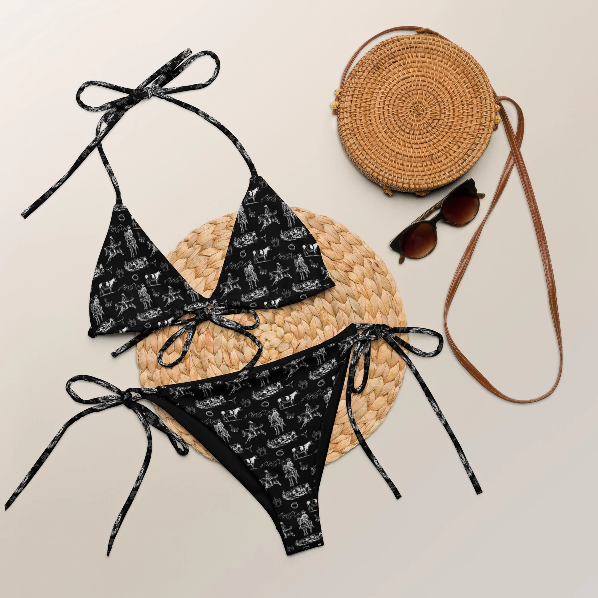 Optimized Baha Ranch Yeehaw Ranch Life String Bikini Trendy