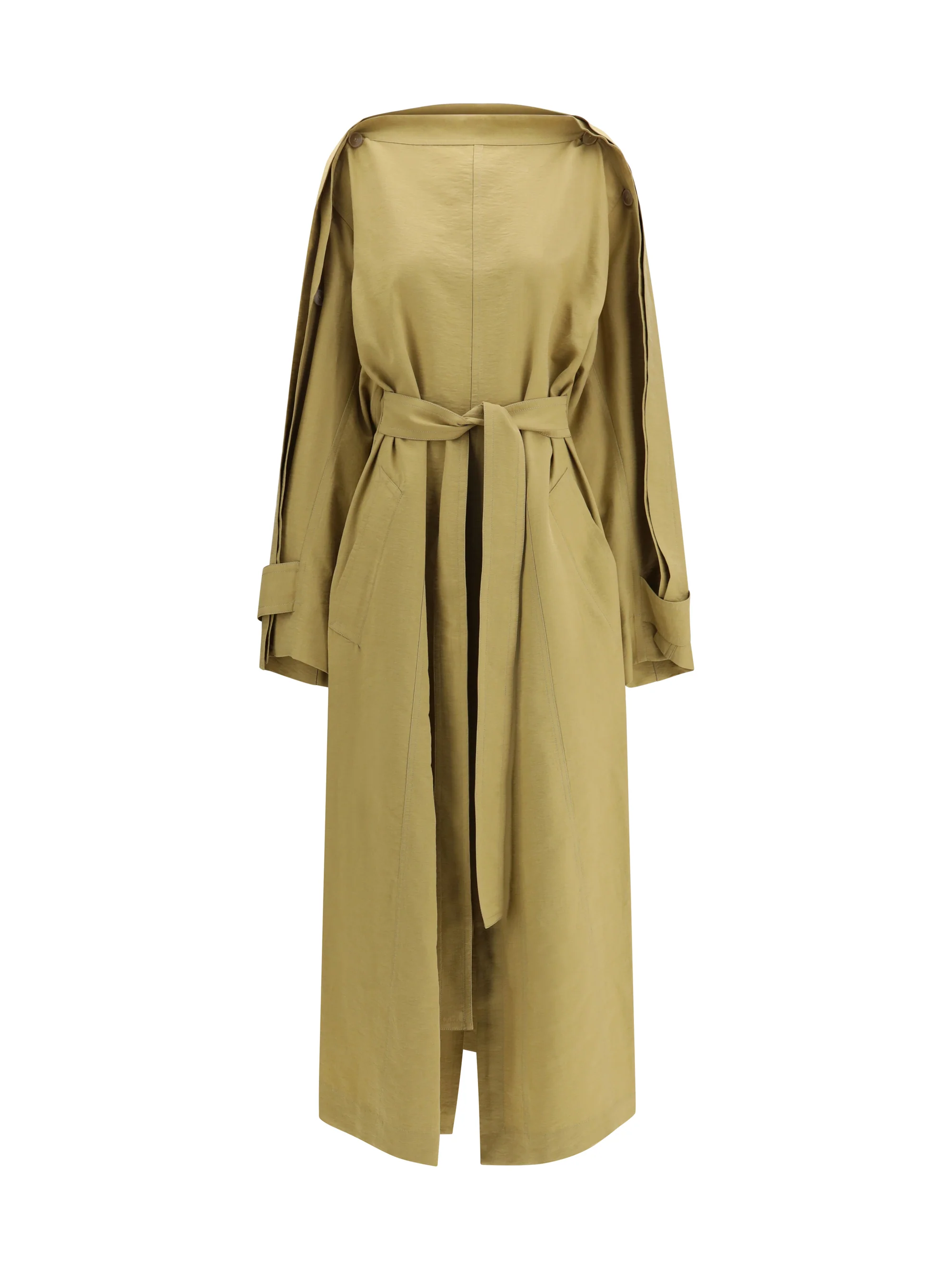 Proven Trench Coat Dress Camel Natural