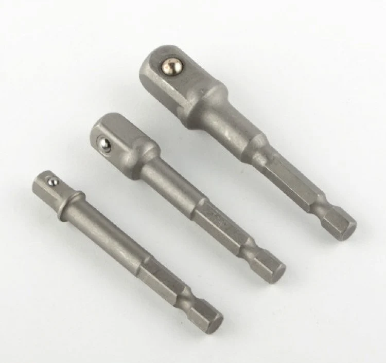 Smart 3 Piece Socket Drill Adapter 1 4 3 8 1 2 Inch Impact Driver Bit Set Power Drill Adapter High-End