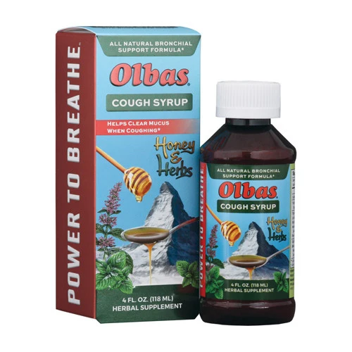 Long-Lasting Olbas Cough Syrup Dr.Ehningers Bronchial Support Formula - 4 Oz Clean