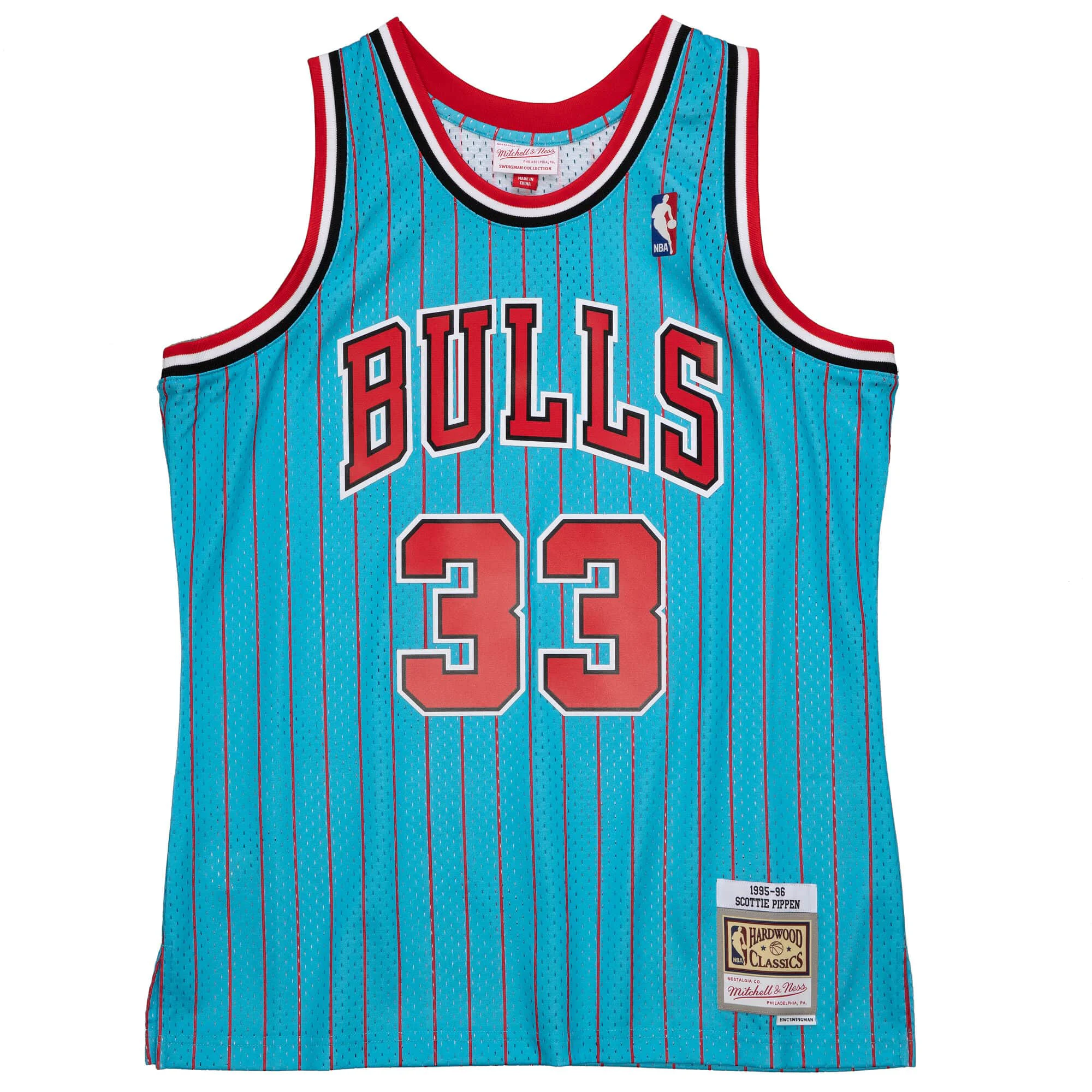 Selected Mitchell Ness Men's NBA Reload 2.0 Swingman Jersey Bulls 1995 Scottie Pippen Prestigious