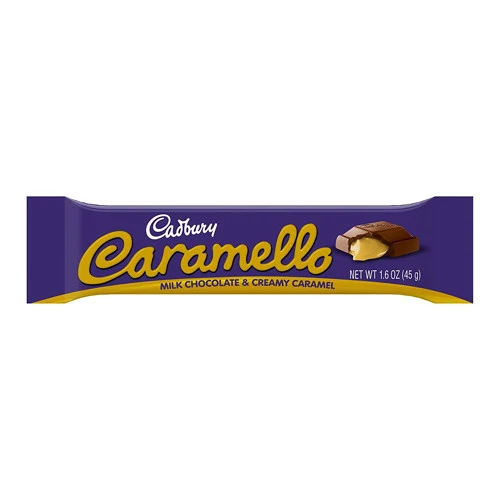 Easy-to-Use Cadbury Caramello Milk Chocolate And Creamy Caramel 1.6 oz 18 Bars Clean