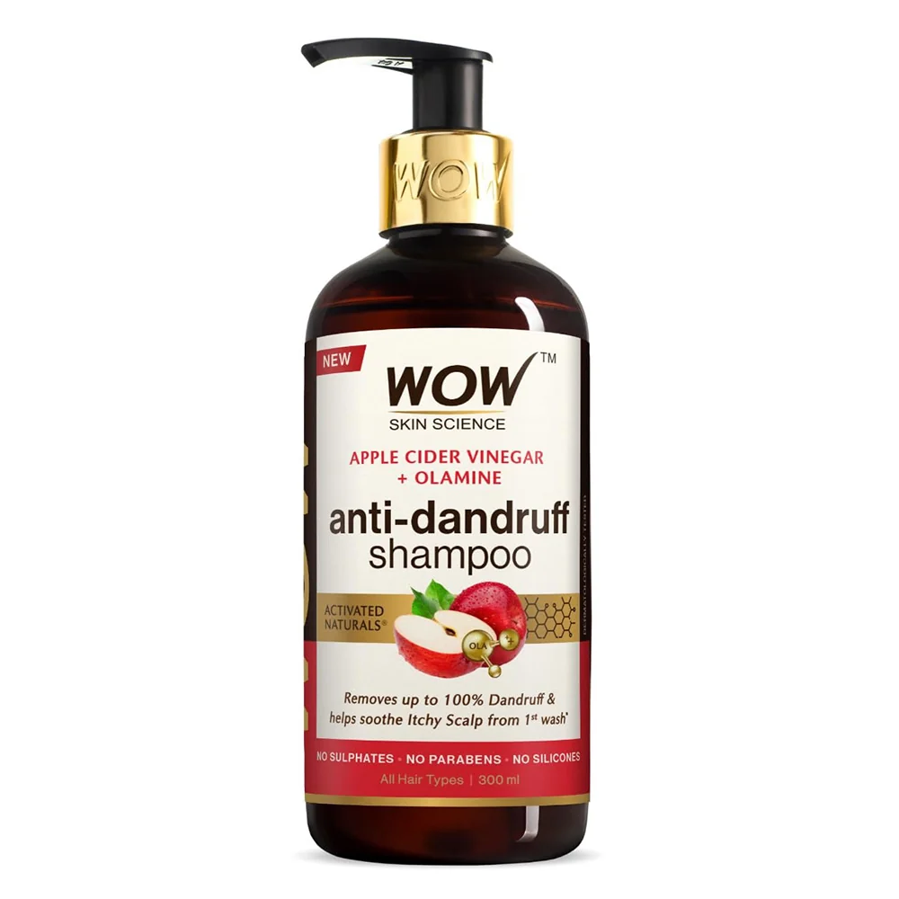 World-Class Wow Skin Science Apple Cider Vinegar Anti Dandruff Hair Shampoo 10.14Oz 300ml Unique