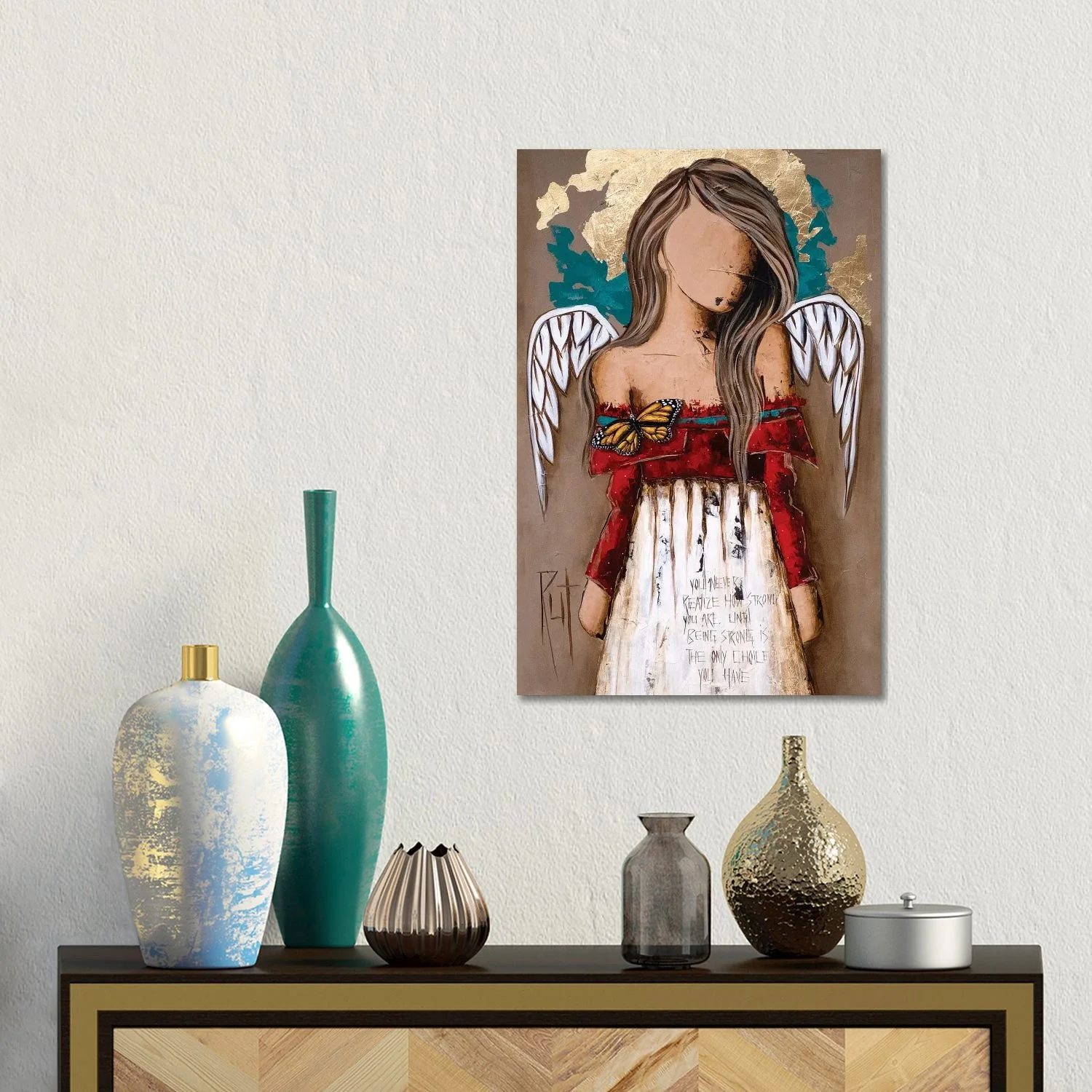 Sophisticated You ize by Ruth's Angels - Canvas Gallery Wrap Powerful