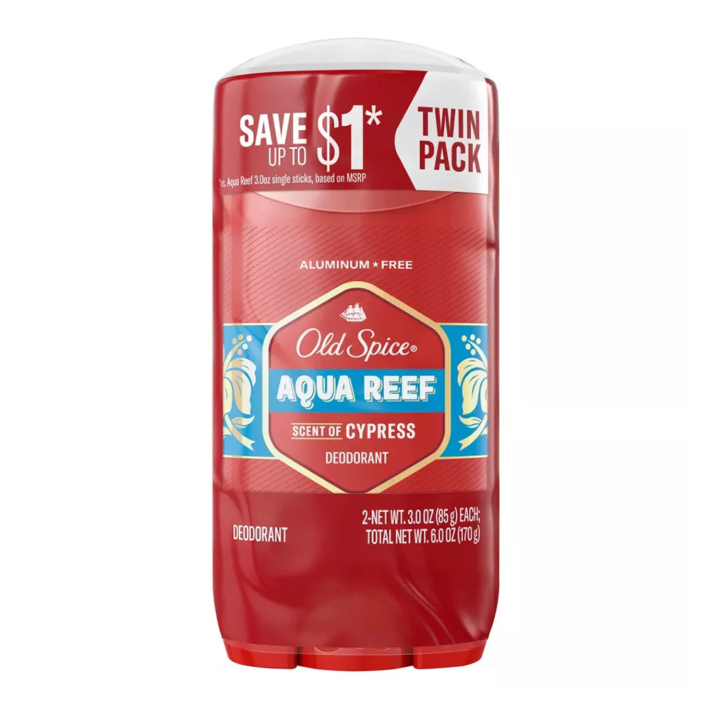 Solid Old Spice Red Collection Deodorant Aqua Reef Twin Pack 6 Oz Trusted