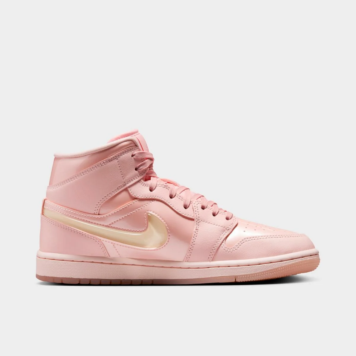 Fine Crafted Air Jordan Womens Retro 1 Mid 'Patent Valentine's Day W ' Quality