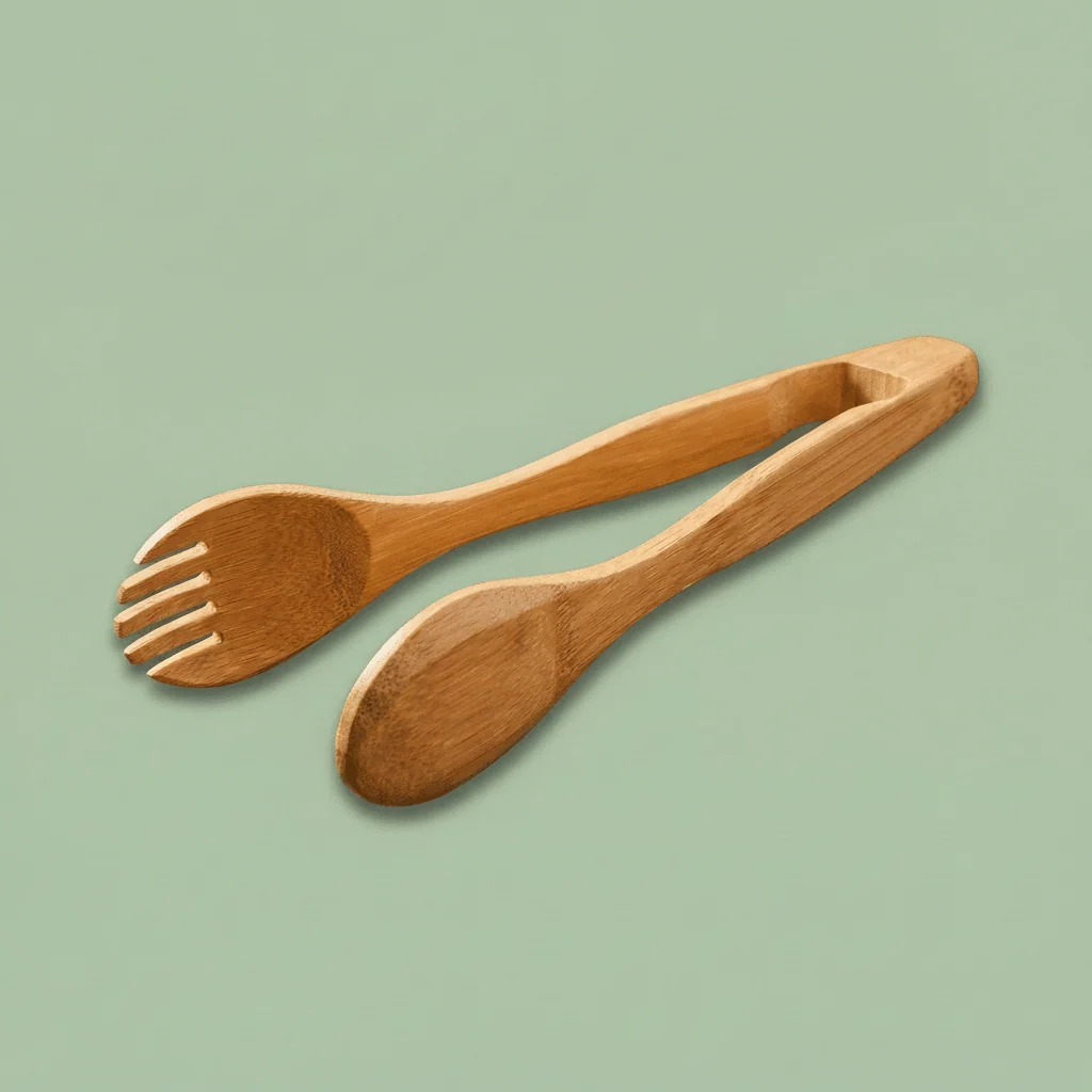 Breathable 12 Bamboo Salad Tongs Easy-to-Use