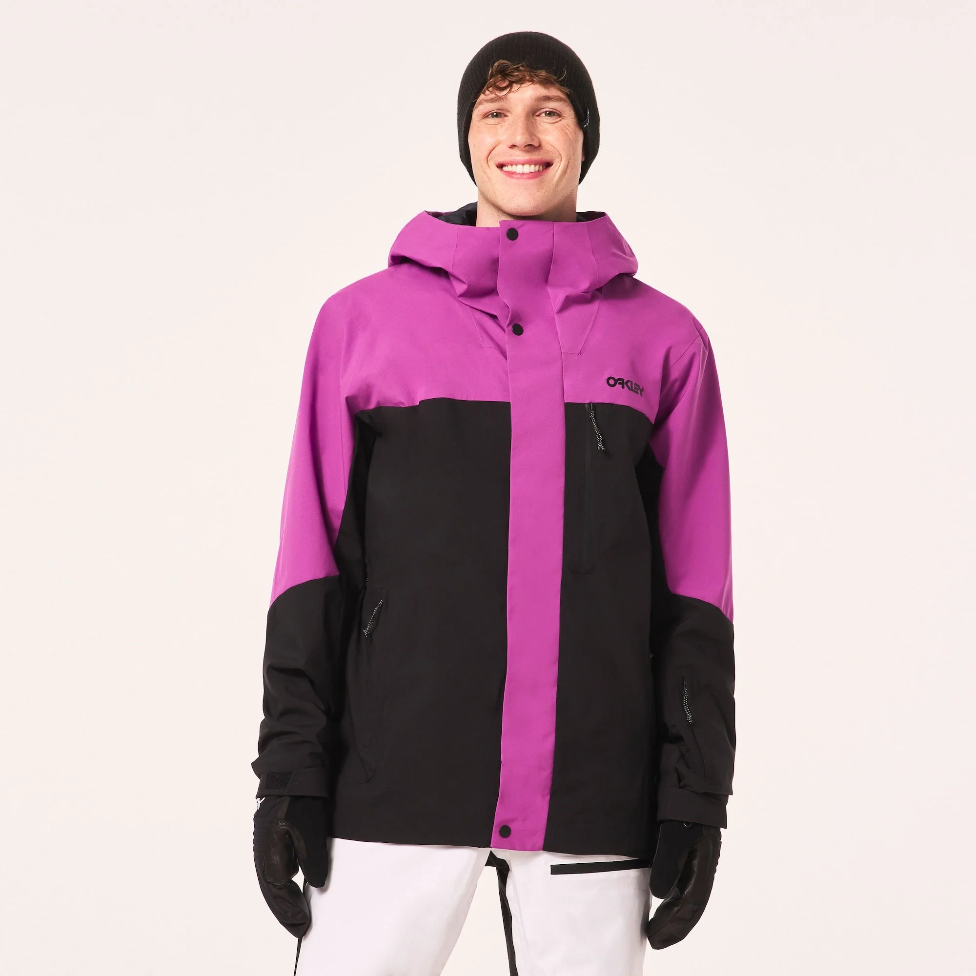 Stylish Oakley Men's Tnp Tbt Shell Jacket Purple Blackout Traditional