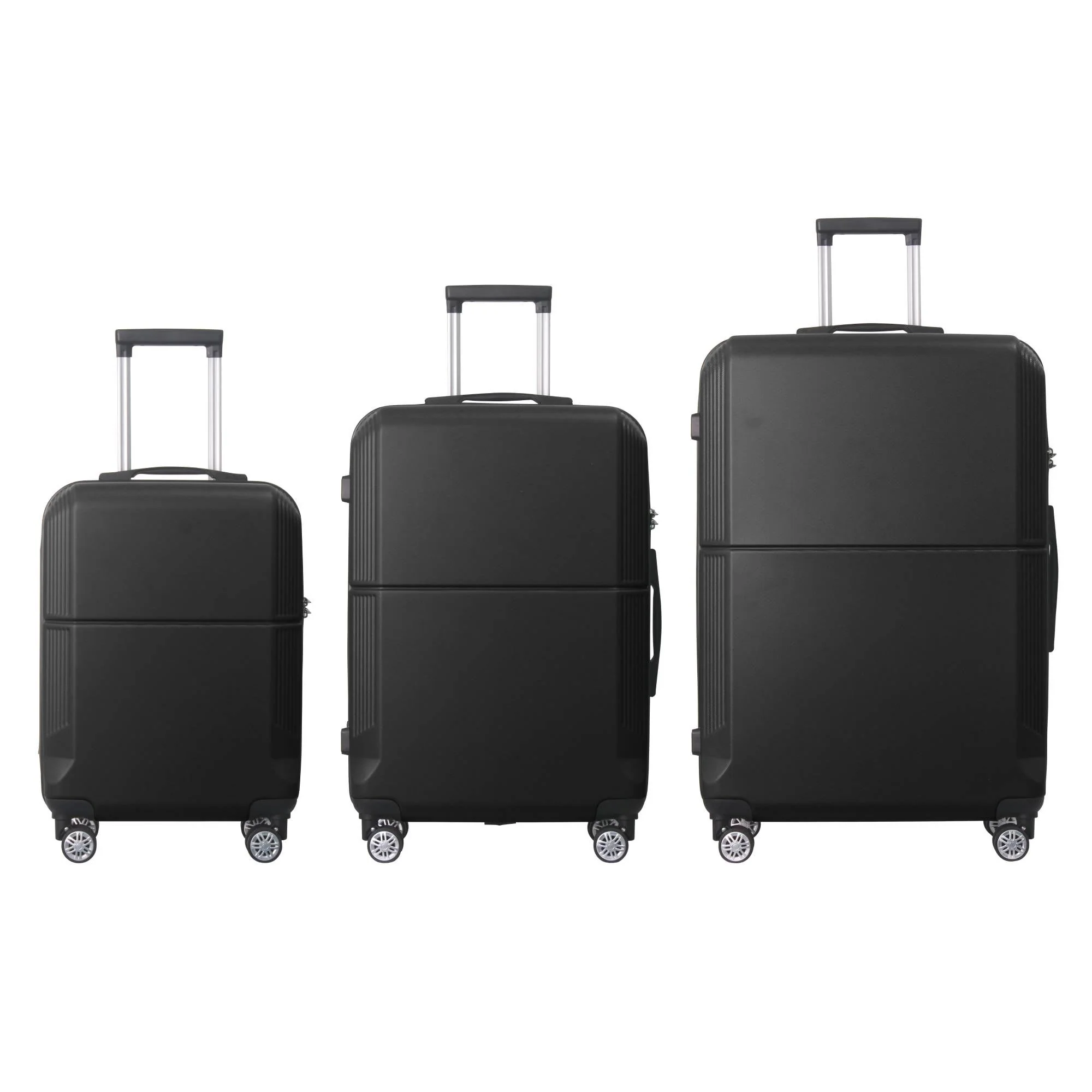 Green 4 Supply 3-Piece Premium Abs Luggage Set-20 24 And 28 Suitcases With Multi-Position Handle Silent Spinner Wheels And Tsa- Lock-Durable Stylish And Spacious Travel Gear Trendy