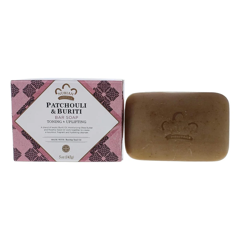 Relaxed Nubian Heritage Patchouli and Buriti Toning and Uplifting Bar Soap 5 Oz Consistent