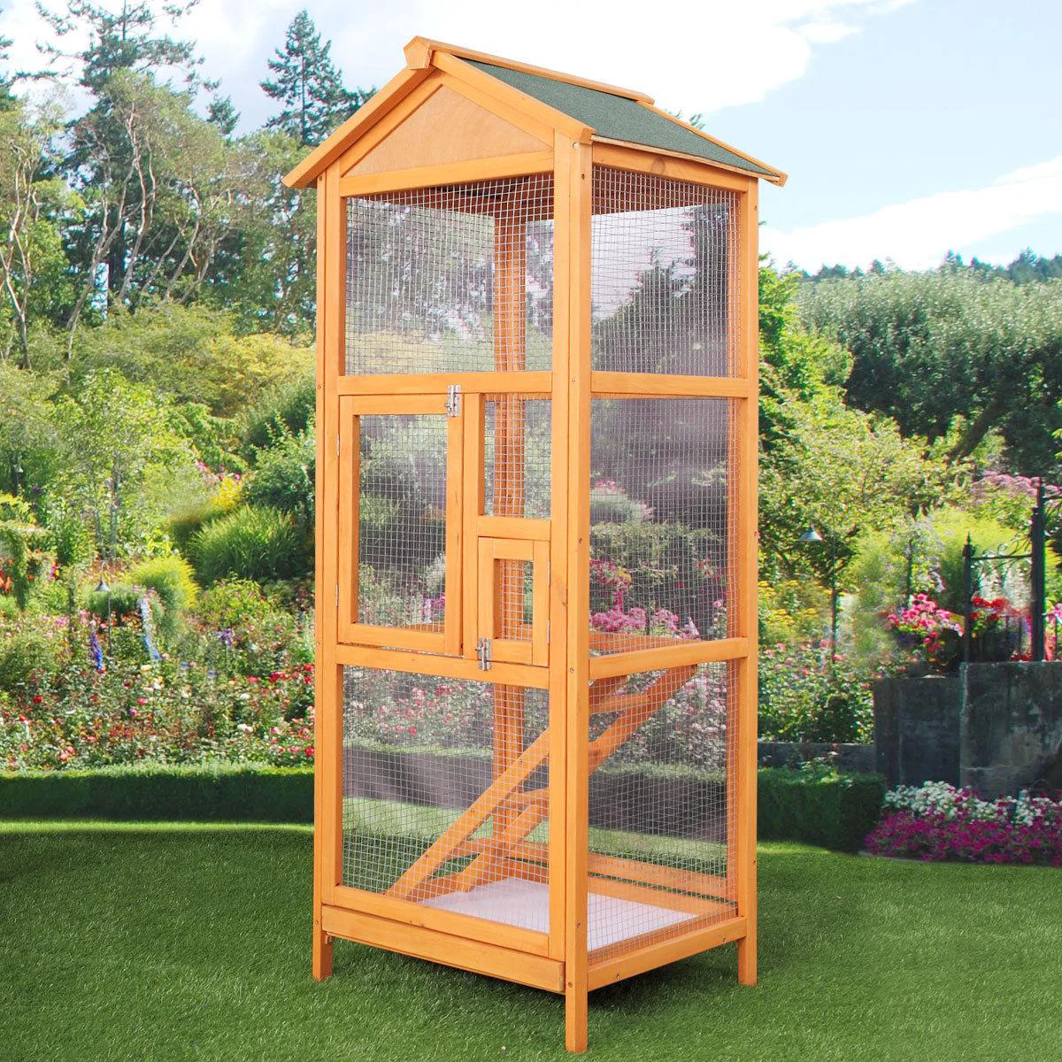 Trusted Large Outdoor Wooden Parakeet Parrot Bird Cage Premium Material