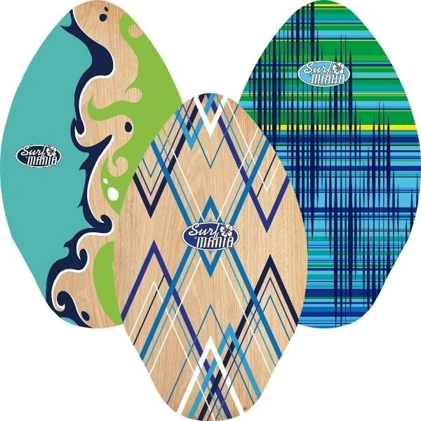 Professional Surf Mania Wood Skim Board Small Dependable