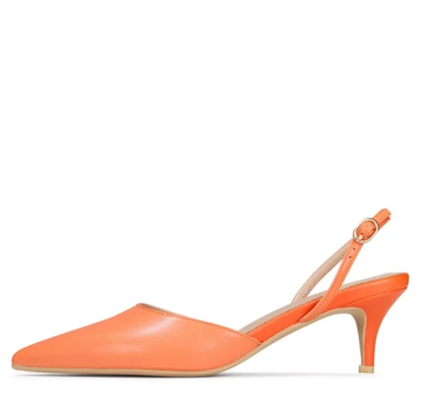 High-Quality Mia Slingback Apricot Breathable