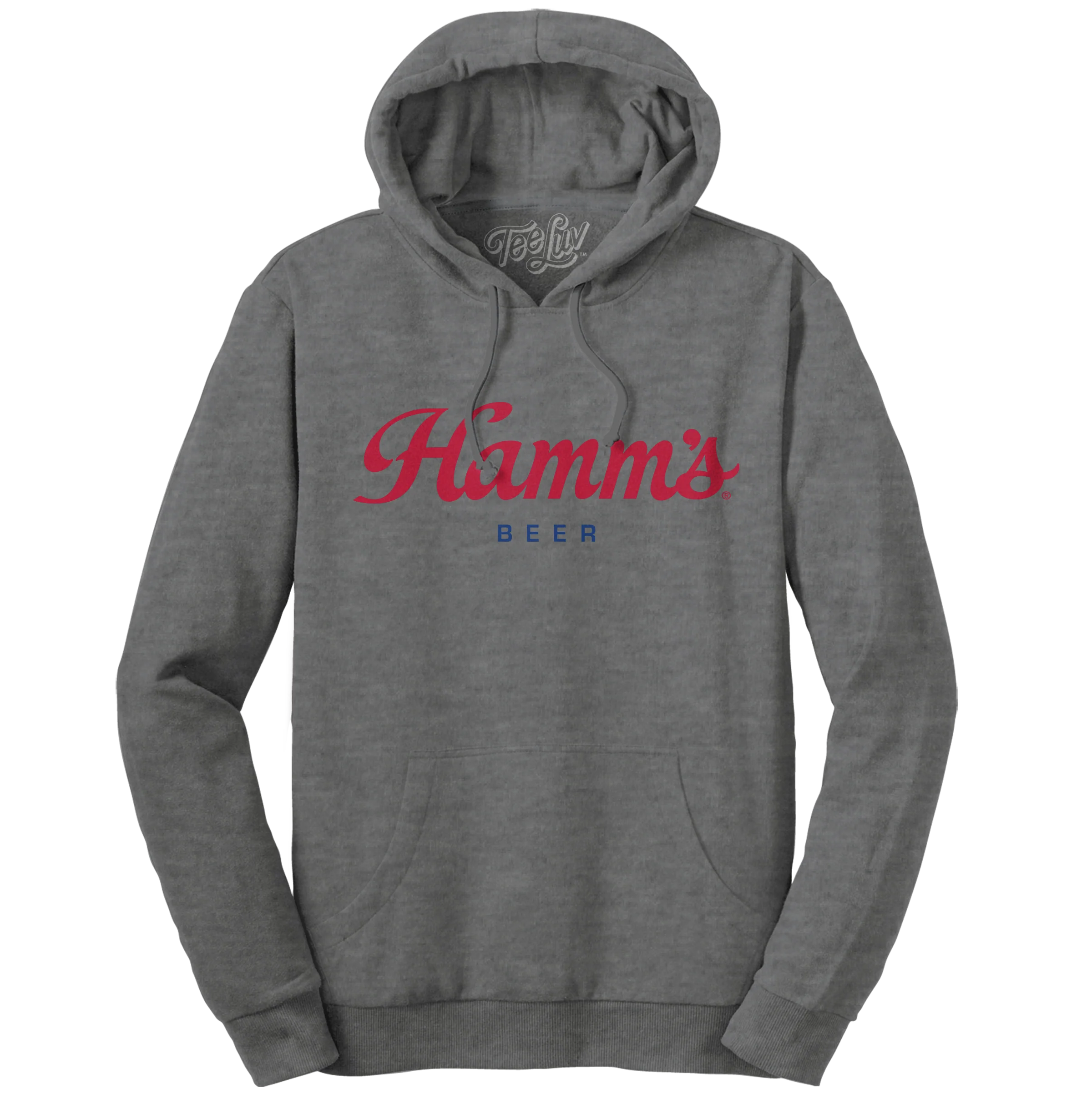 Certified Hamm's Beer Logo Hooded Sweatshirt - Oxford Gray Lightweight