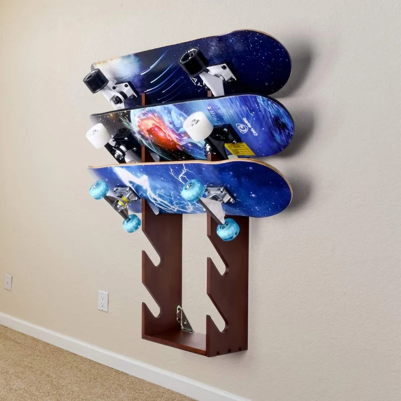 User-Friendly Heavy Duty Skateboard Wall Mounted Holder Rack High-Performance