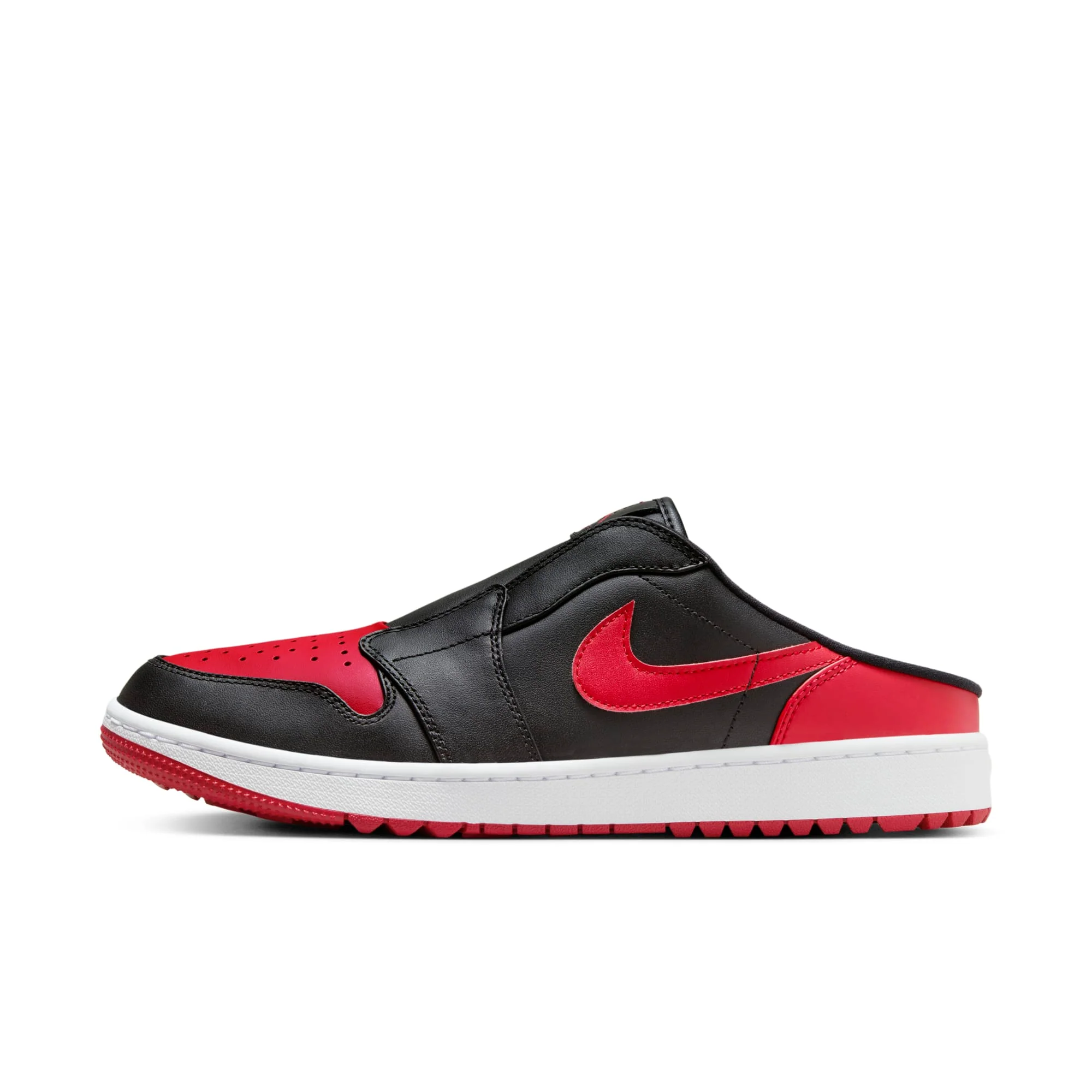 Top-Quality Air Jordan Men's Mule 1 Golf 'Bred' Sneakers High-End