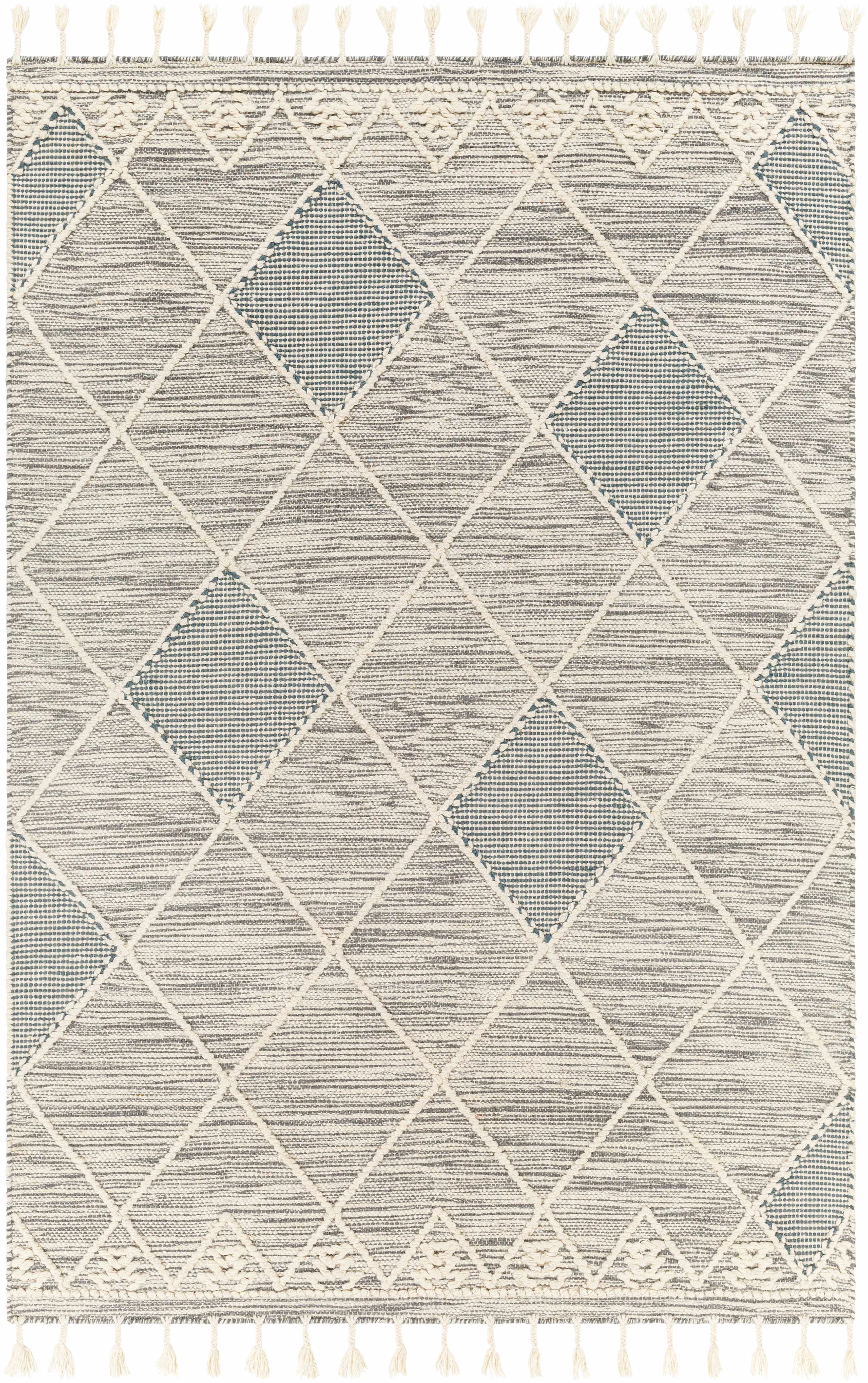 Fine Bicos Tasseled Jute Rug - Excellent
