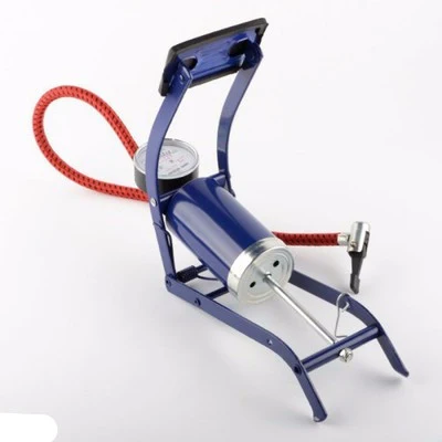 Reliable Hand Foot Operated Air Tire Pump for Inflatable Bike Bicycle with Gauge Casual