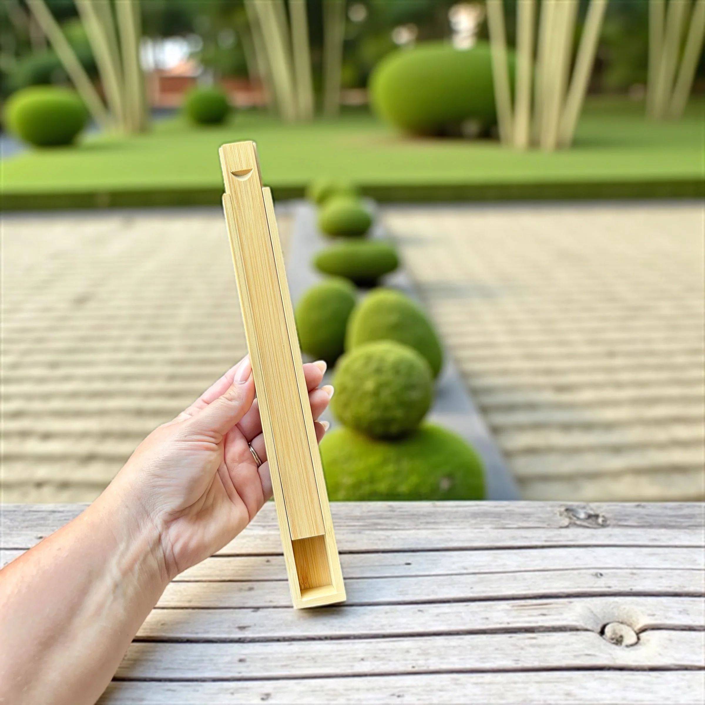 Pure Bamboo Chopstick Storage Box Small High-End