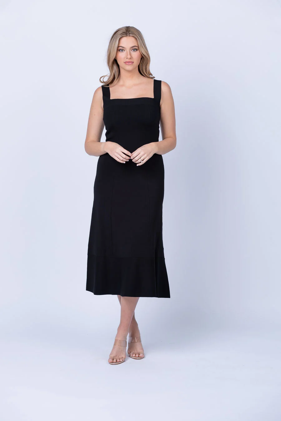 Sustainable Simkhai Ingrid Dress in Black High-End
