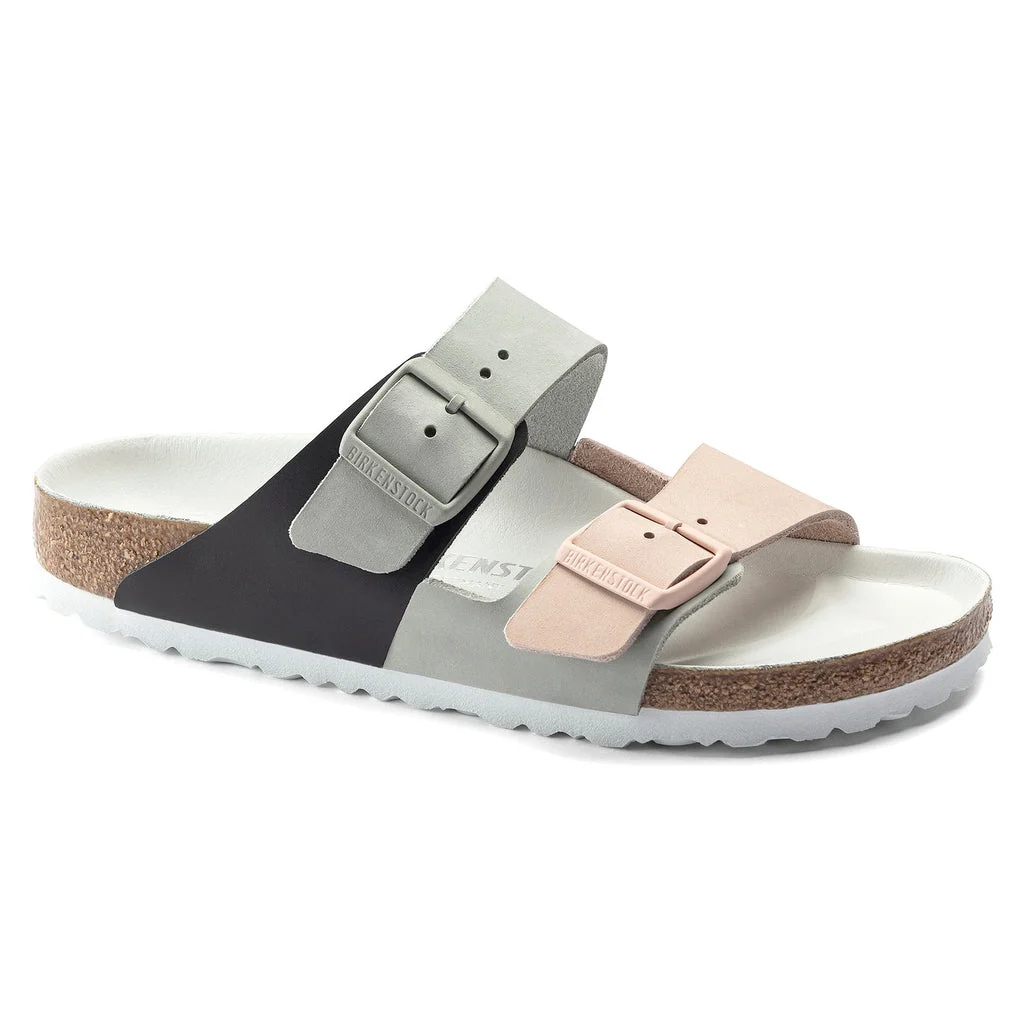 Verified Birkenstock Arizona Split Hex Nubuck Midnight Mudgreen Sandals Recyclable