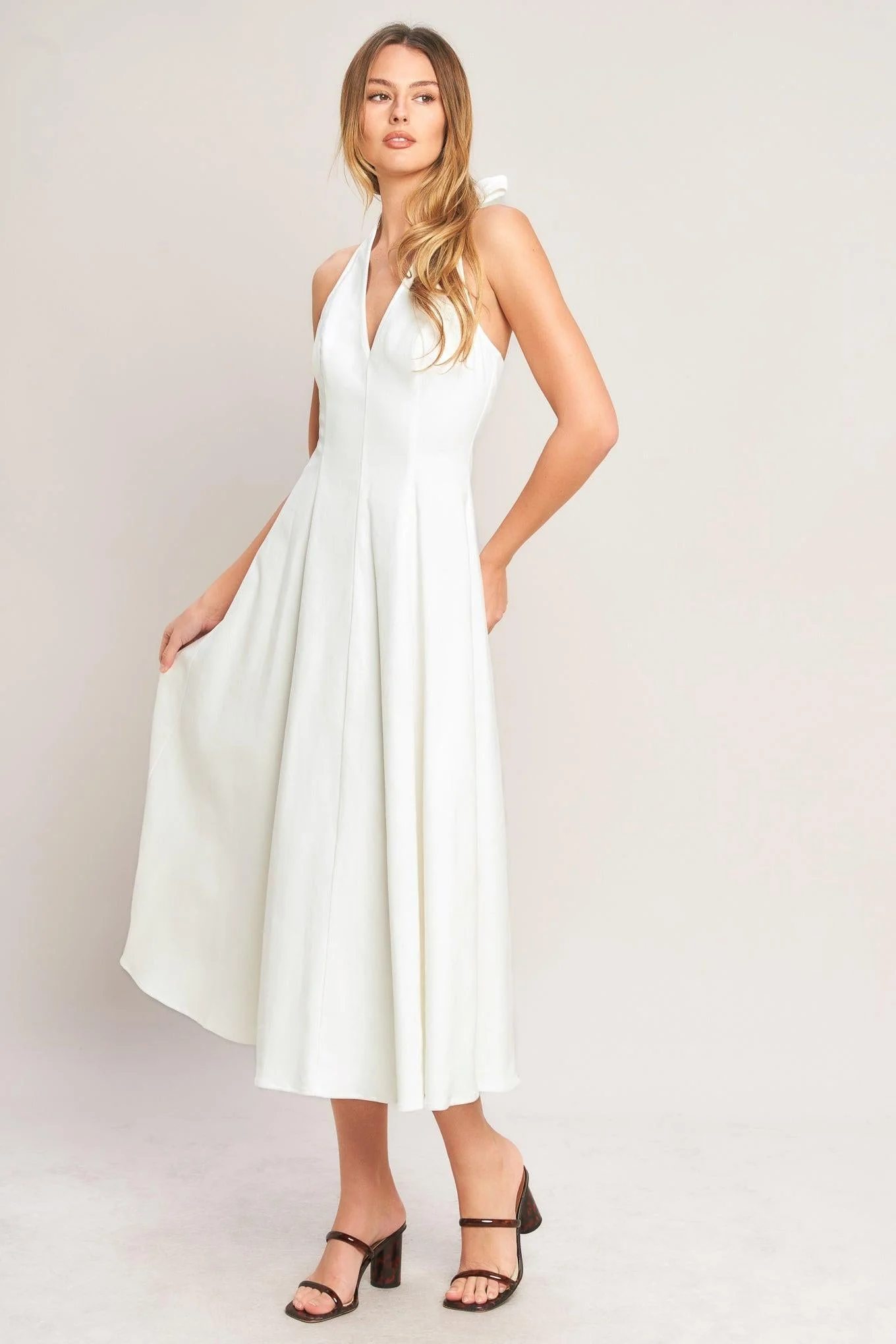 Traditional Serene Moment Woven Midi Dress Soft