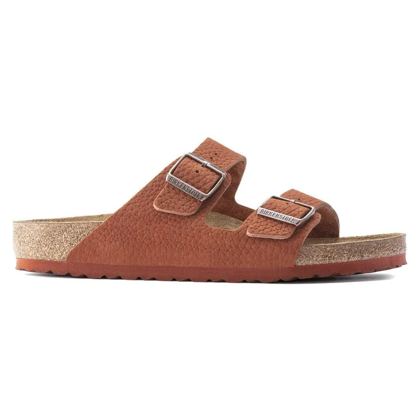 High-End Birkenstock Arizona Nubuck Leather Desert Buck Burnt Clay Sandals Fine Crafted
