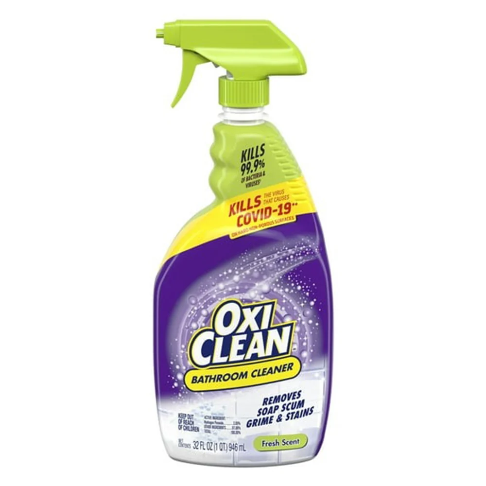 Consistent OxiClean Bathroom Cleaner Shower Tub and Tile Stainfighter 32Oz 946ml Official