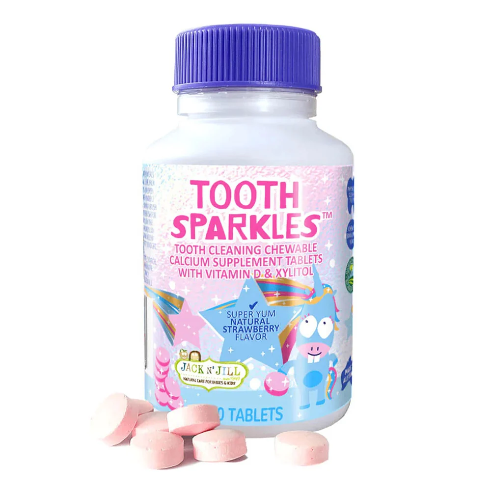 Fast Jack N Jill Tooth Sparkles Cleaning Cheawable Calcium Supplement Tablets 60 Ea Comfortable
