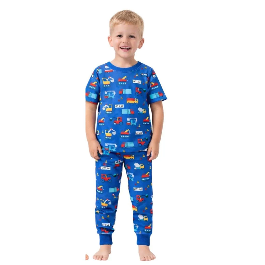 High-End Kids Toddler Boy Short Sleeve Pajamas Set Snug Fit Soft Stylish Cozy Comfortable Sleepwear Sets Specialty