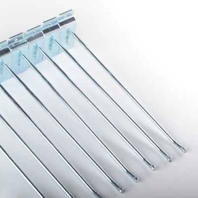 Secure 100 Long Chrome Slatwall 10 Slat Wall Slot Board Hooks Shelving Sliding Carefully Designed