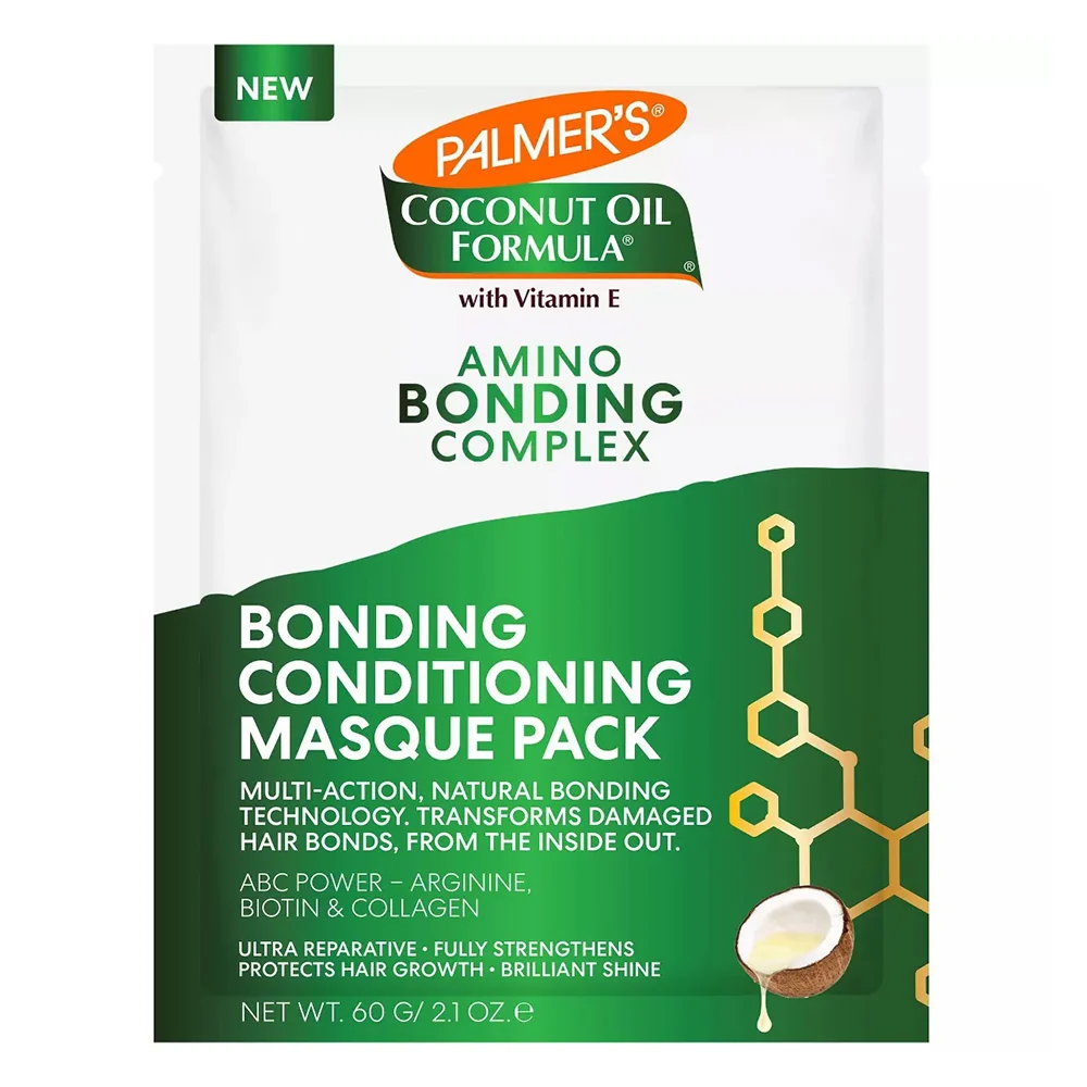 Reusable Palmers Coconut Oil Formula Amino Bonding Complex Bonding Conditioning Masque Pack 2.1 Oz Lightweight