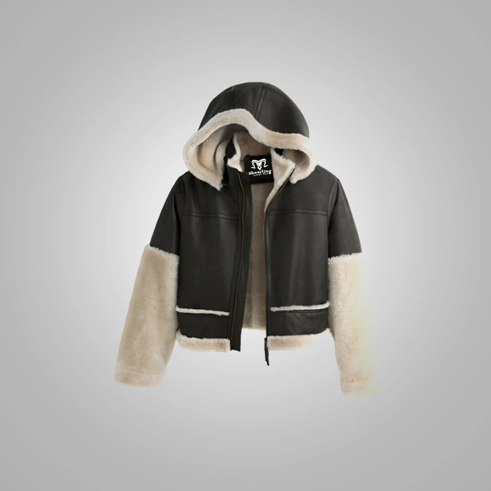 Expertly Made Womens Aviator Bomber Leather Jacket With Fur Advanced