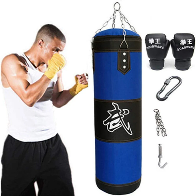 Natural Heavy Hanging Boxing Training Punch Bag Smooth